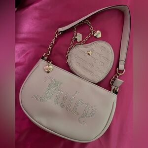 Juicy couture shoulder bag and wallet set